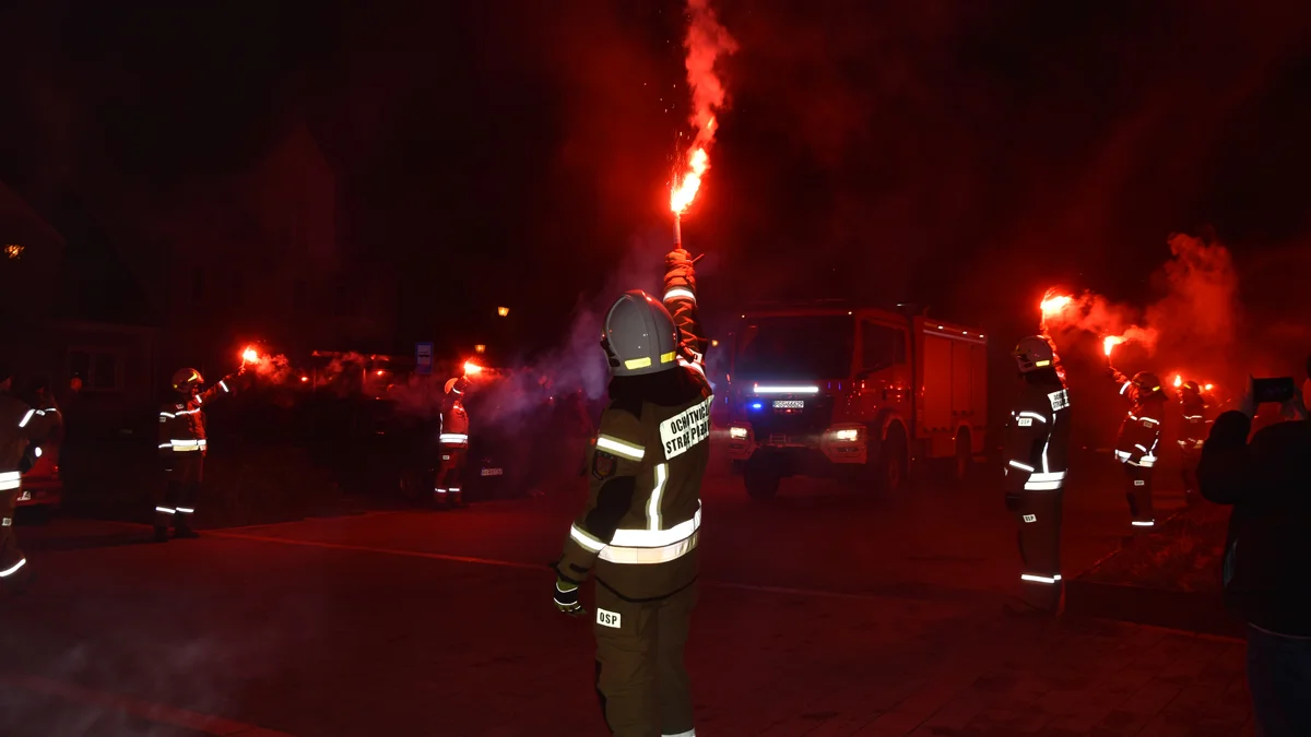 Nowy wóz strażacki MAN dla jednostki Ochotniczej Straży Pożarnej w Borku Wlkp.