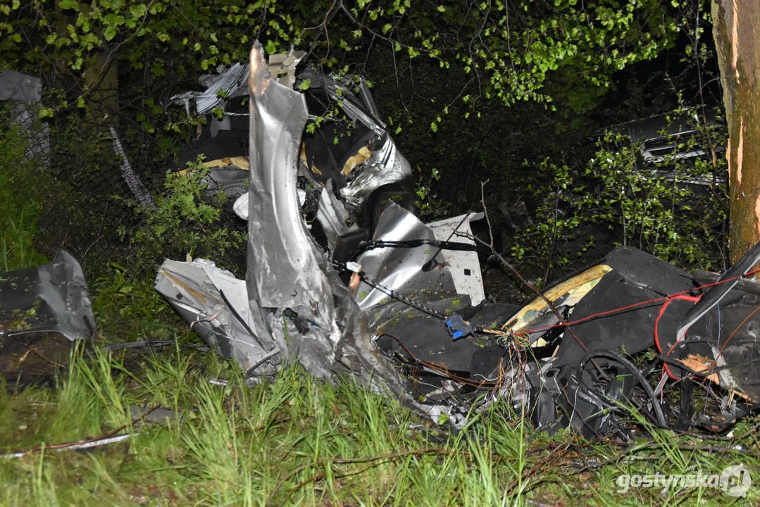 Wypadek śmiertelny na drodze Pogorzela - Gumienice