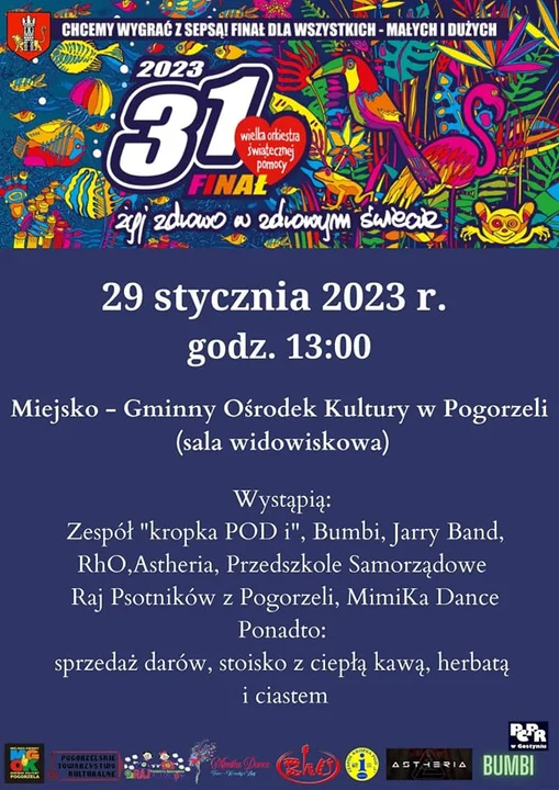 31. Finał WOŚP w powiecie gostyńskim. Grają w każdej gminie