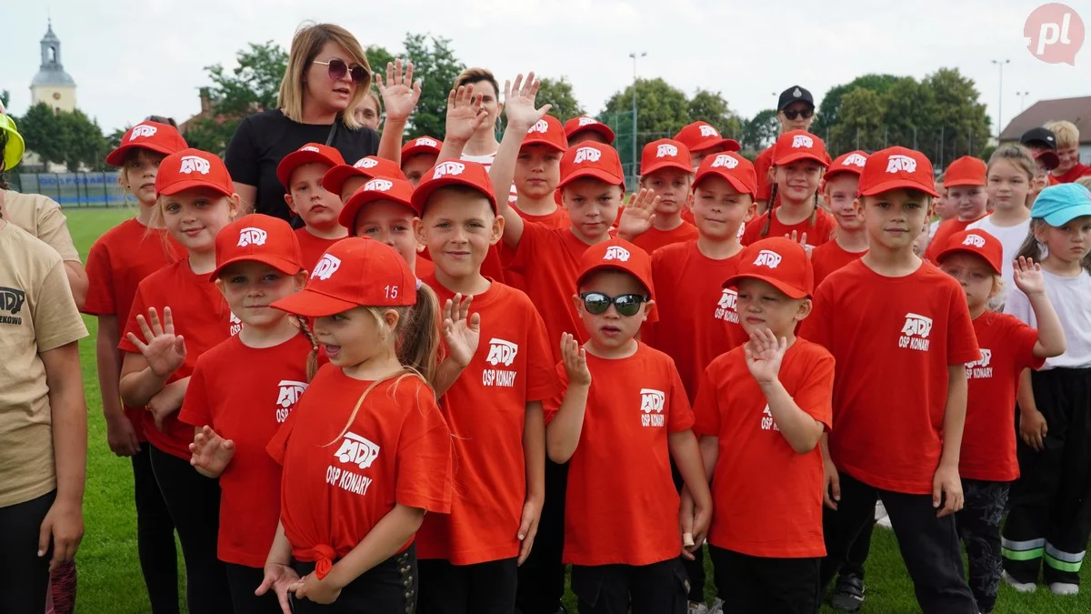 Dziecięce Drużyny Pożarnicze na zawodach w Miejskiej Górce