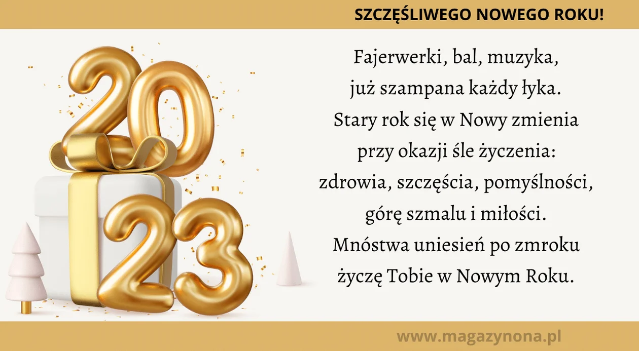 Życzenia na Nowy Rok 2023