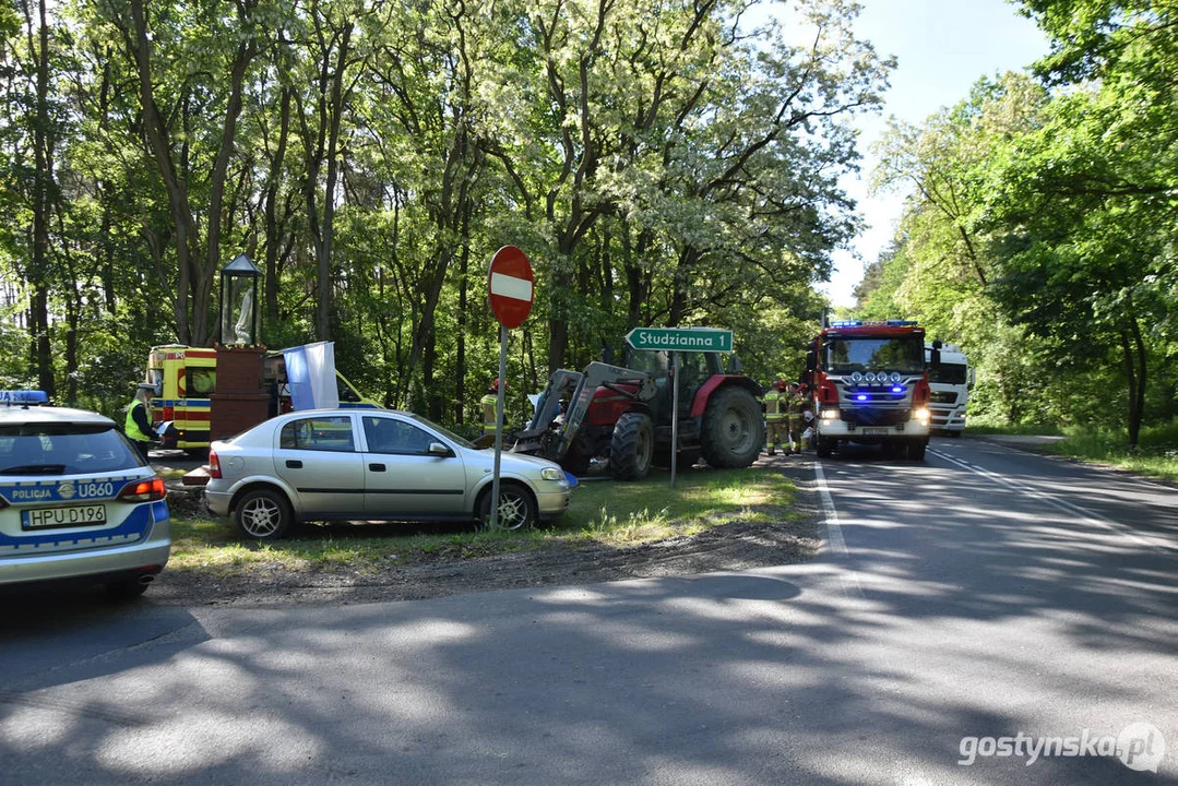 Wypadek drogowy na DW437 Borek Wlkp.- Dolsk