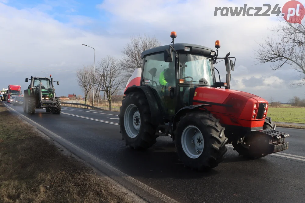 Rolnicy przejechali z gminy Miejska Górka do Rawicza i z powrotem