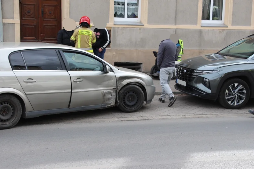 Kolizja na ulicy Kaliskiej w Pleszewie