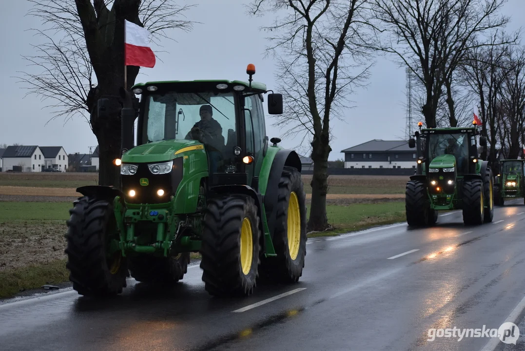 Drugi protest rolników z terenu powiatu gostyńskiego 2024