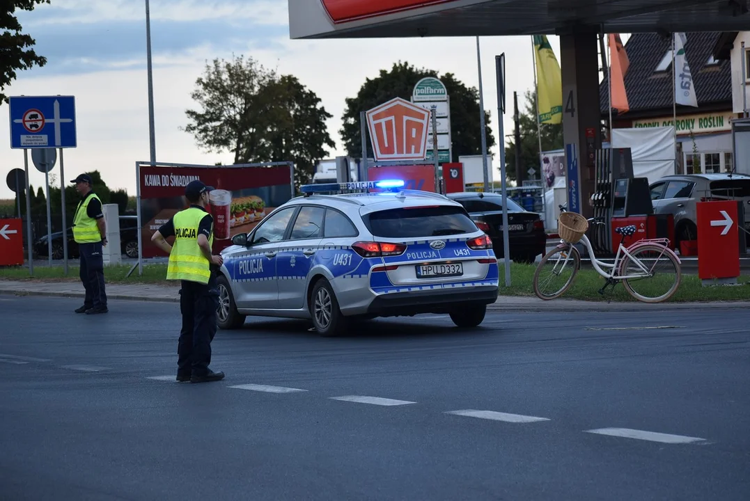 Potrącenie 15-letniej rowerzystki na ul. Poznańskiej w Krobi