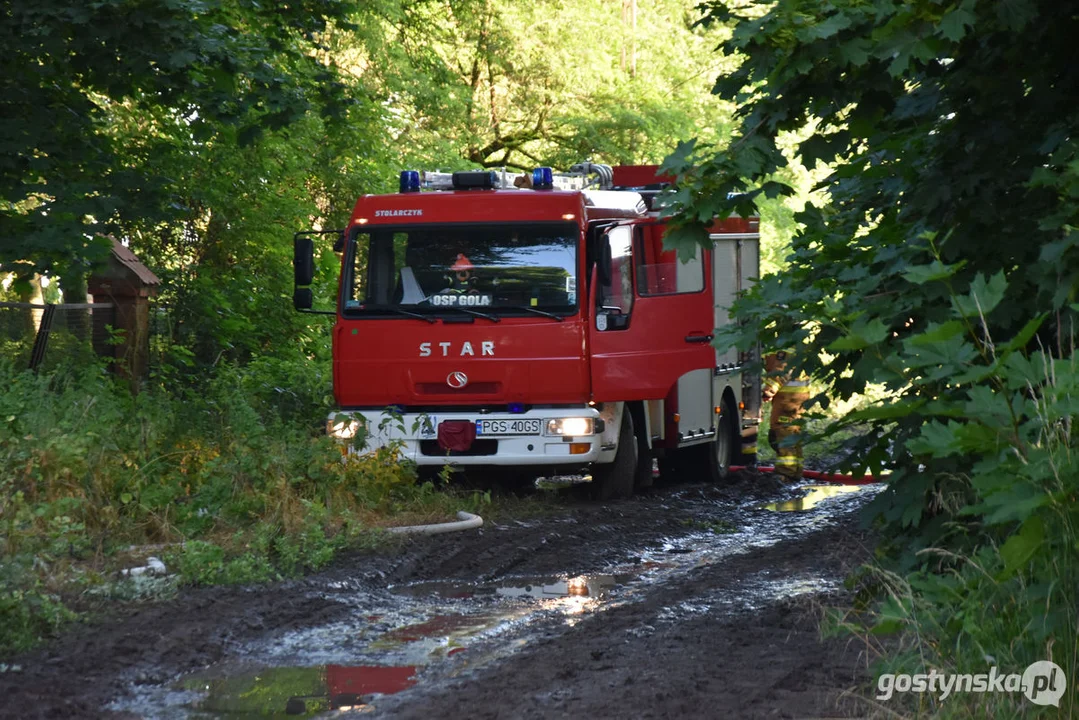 Pożar w gospodarstwie w Podrzeczu