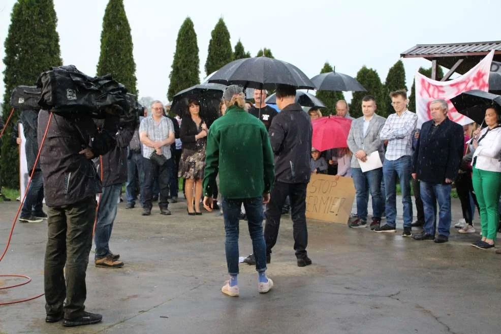 Protest przeciwko budowie ogromnej obowy w Kadziaku