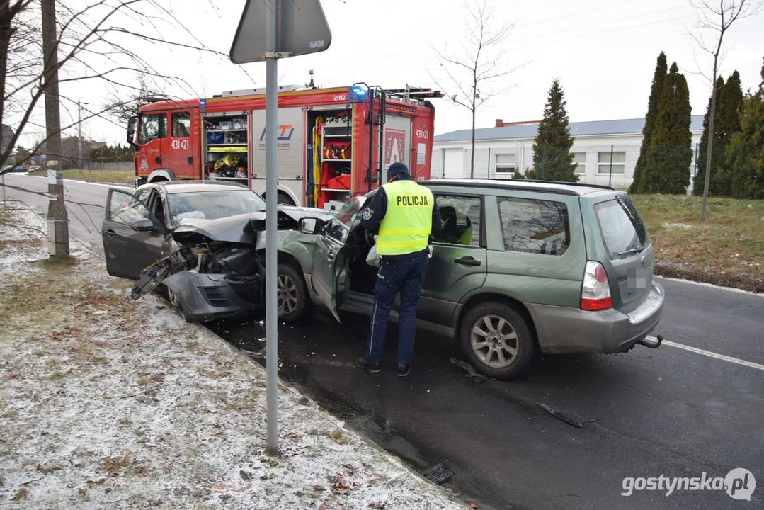 Wypadek na ul. Wielkopolskiej w Gostyniu