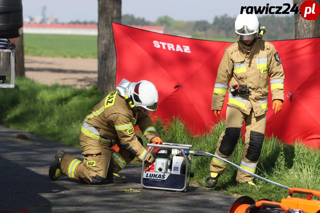 Wypadek śmiertelny na trasie Łaszczyn-Sarnówka