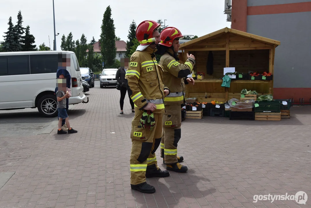 Pożar w Bricomarche w Gostyniu