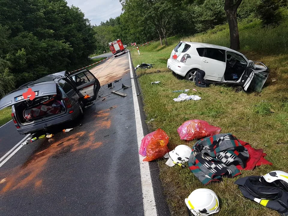 Tragiczny wypadek pod Dziadkowem - 21.06.2019 r.