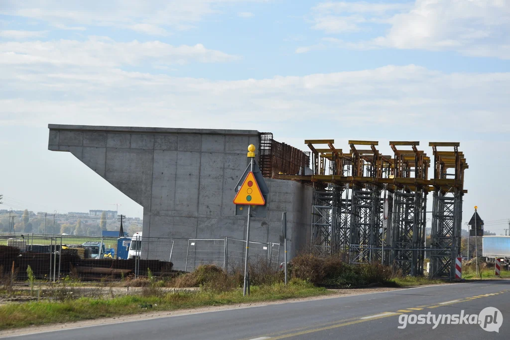Obwodnica DW 434 dla Gostynia - budowa wiaduktu