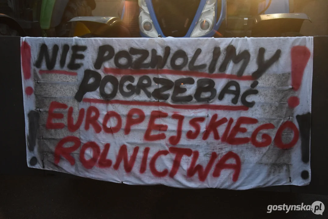 Protesty rolnicze w powiecie gostyńskim 2024