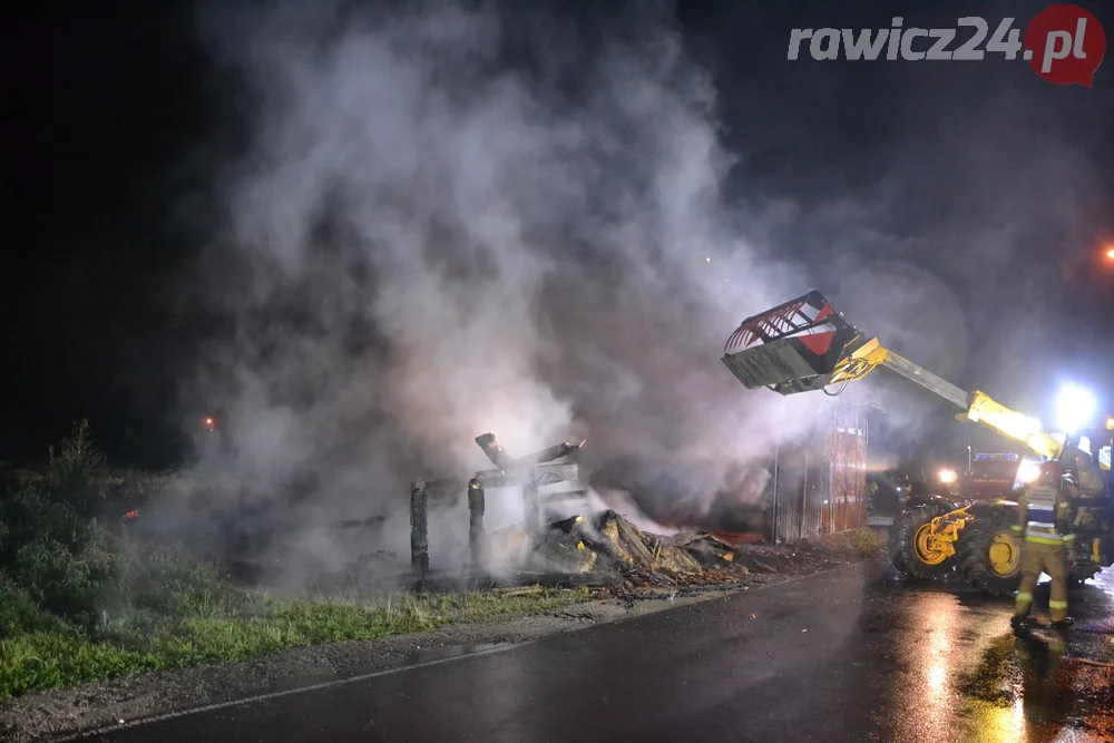 Pożar stodoły w Dubinie