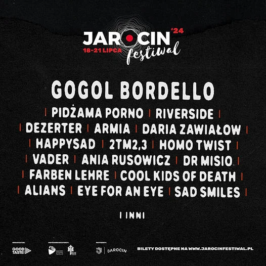 Jarocin Festiwal 2024. Kto zagra na festiwalu