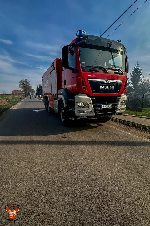 Staniew. Pożar budynku gospodarczego