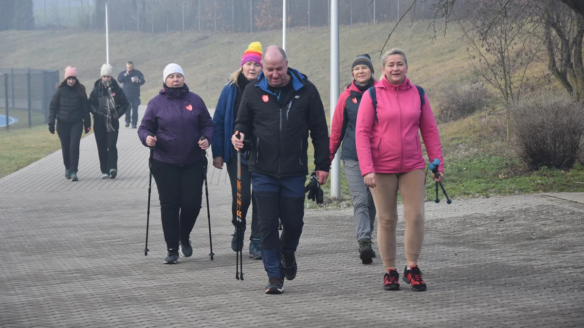 „12 h aktywności dla WOŚP”. Akcja Aktywne Nordic Walking Gostyń