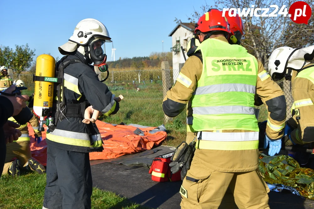 Ćwiczenia służb w Sarnowie i Rawiczu