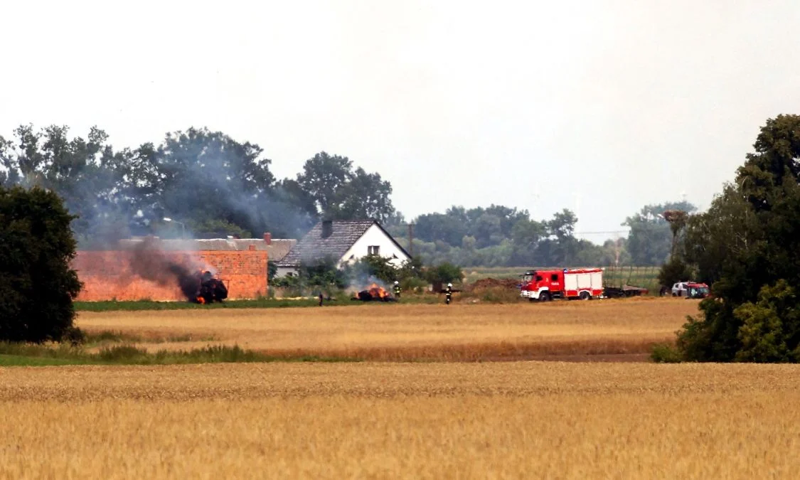 Pożar w Żernikach. Dym widać z kilkunastu kilometrów