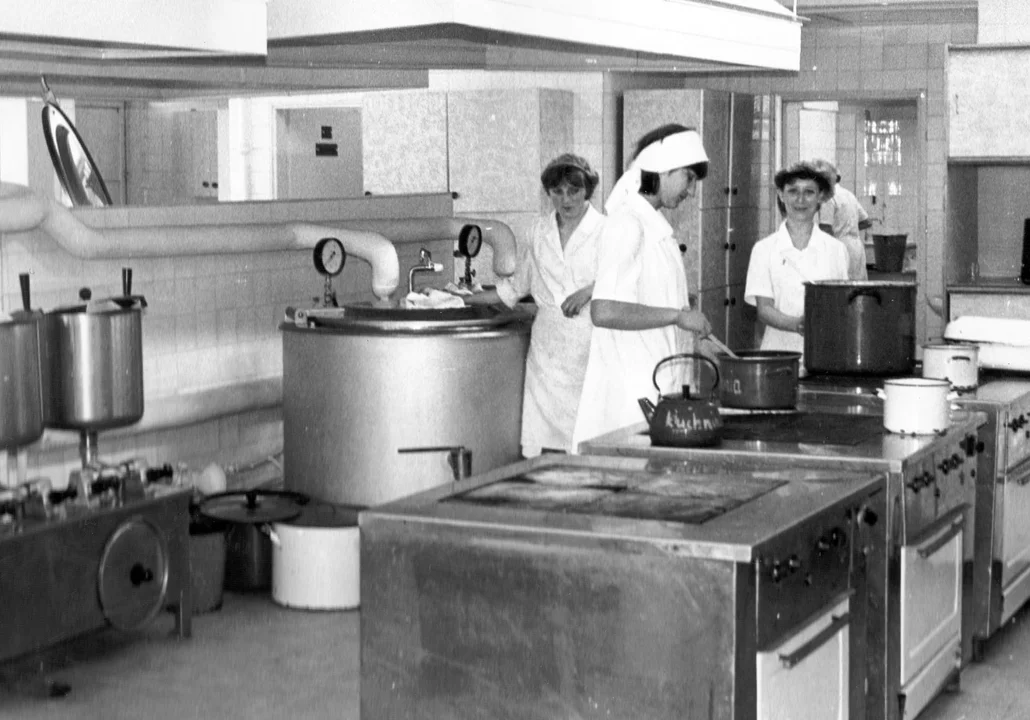 Kuchnia  w nowym szpitalu- 1983 rok