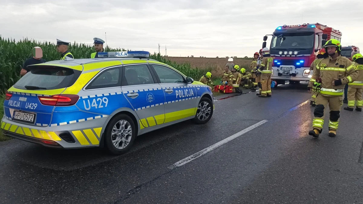 Potrącenie rowerzystki przez ciężarówkę na trasie Piaski-Pogorzela