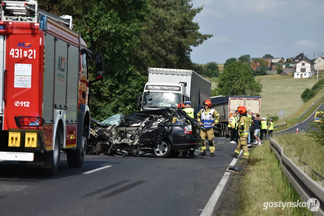 Tragiczny wypadek drogowy na DW 308, na odcinku Kunowo - Lubiń