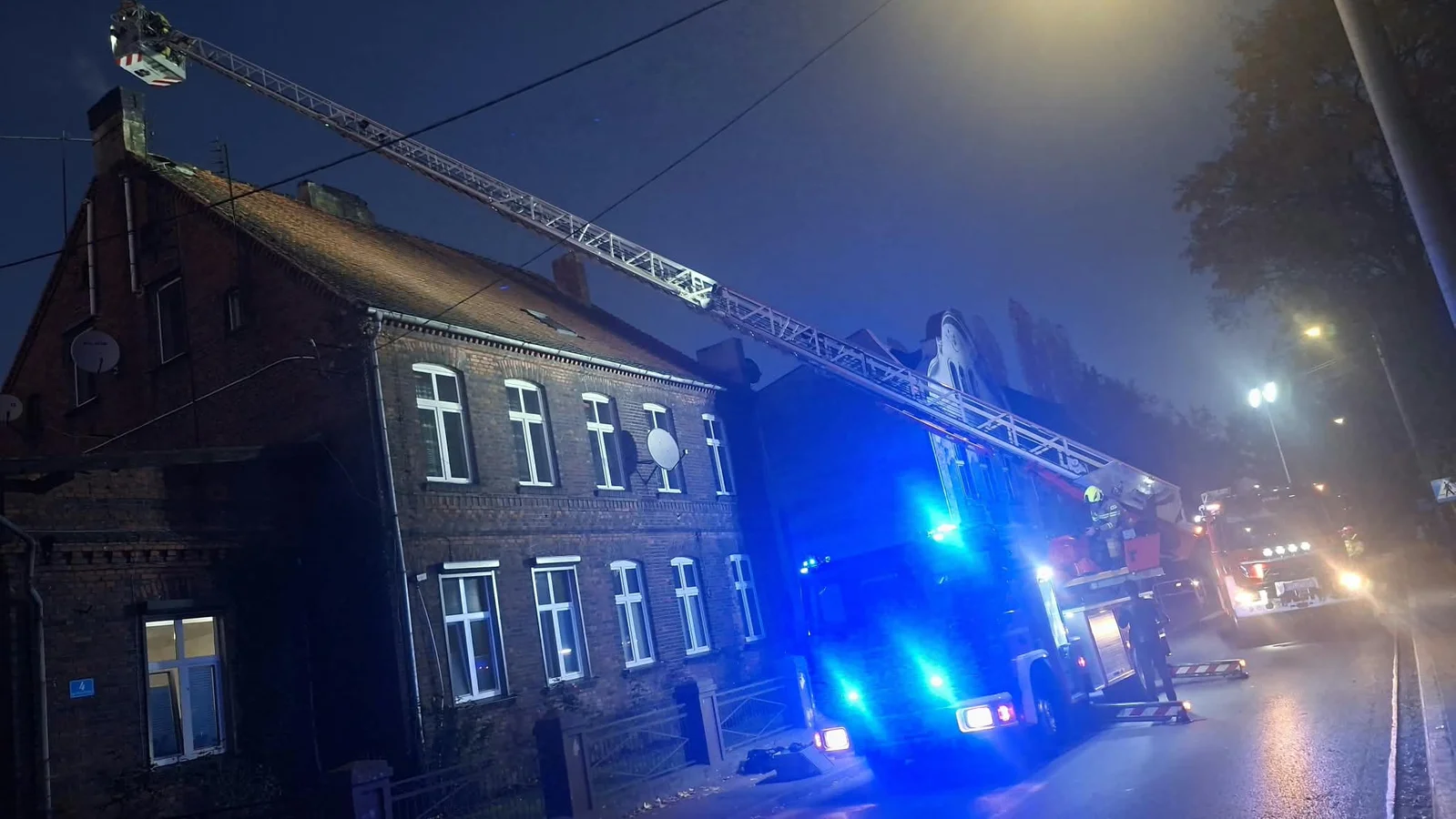 Pożar sadzy w Dobrzycy