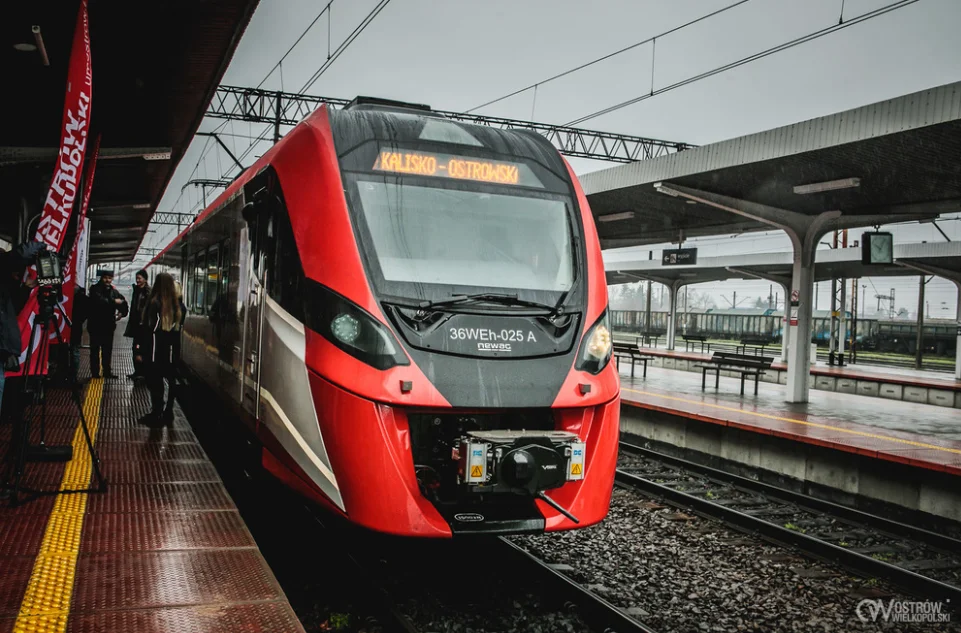 Oficjalne uruchomienie nowych połączeń kolejowych. Dworzec PKP w Ostrowie Wielkopolskim