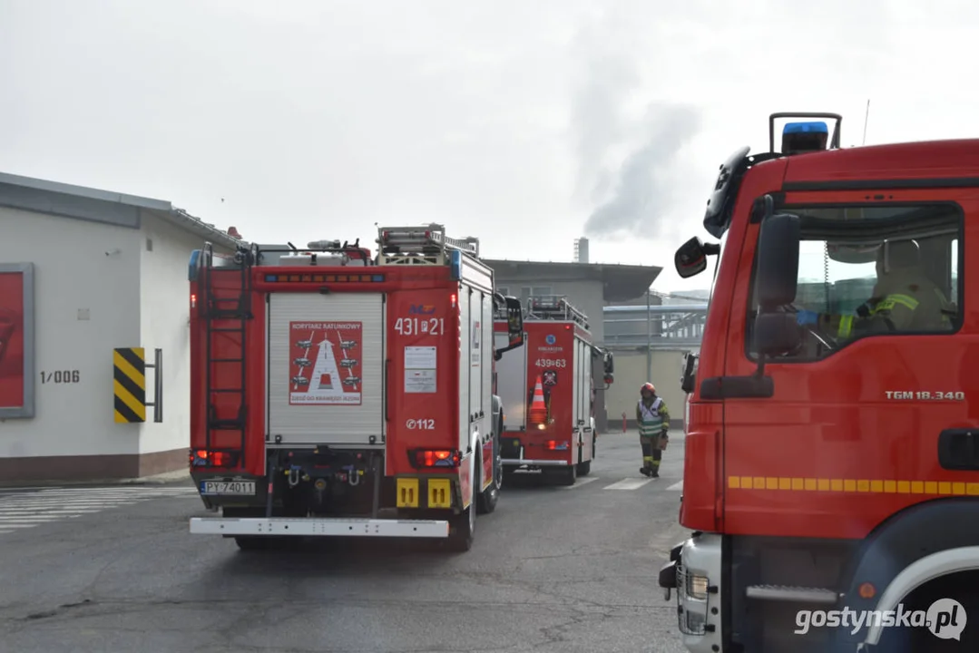 Ćwiczenia zastępów JRG oraz strażaków ochotników w zakładzie przetwórstwa spożywczego Pudliszkach