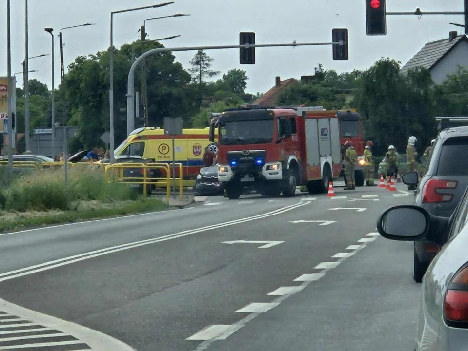 Zderzenia trzech aut w Witaszycach
