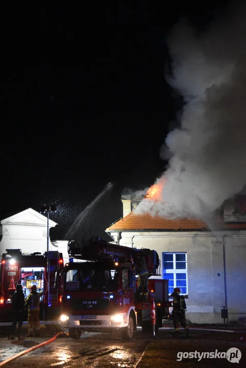 Pożar w pałacu w Pępowie
