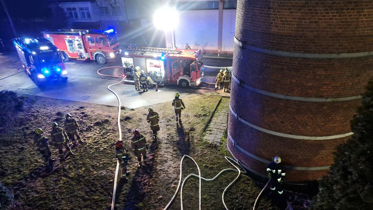 Pożar w zakładzie produkcyjnym w Pudliszkach