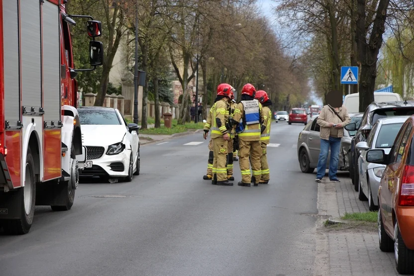 Kolizja na ulicy Kaliskiej w Pleszewie