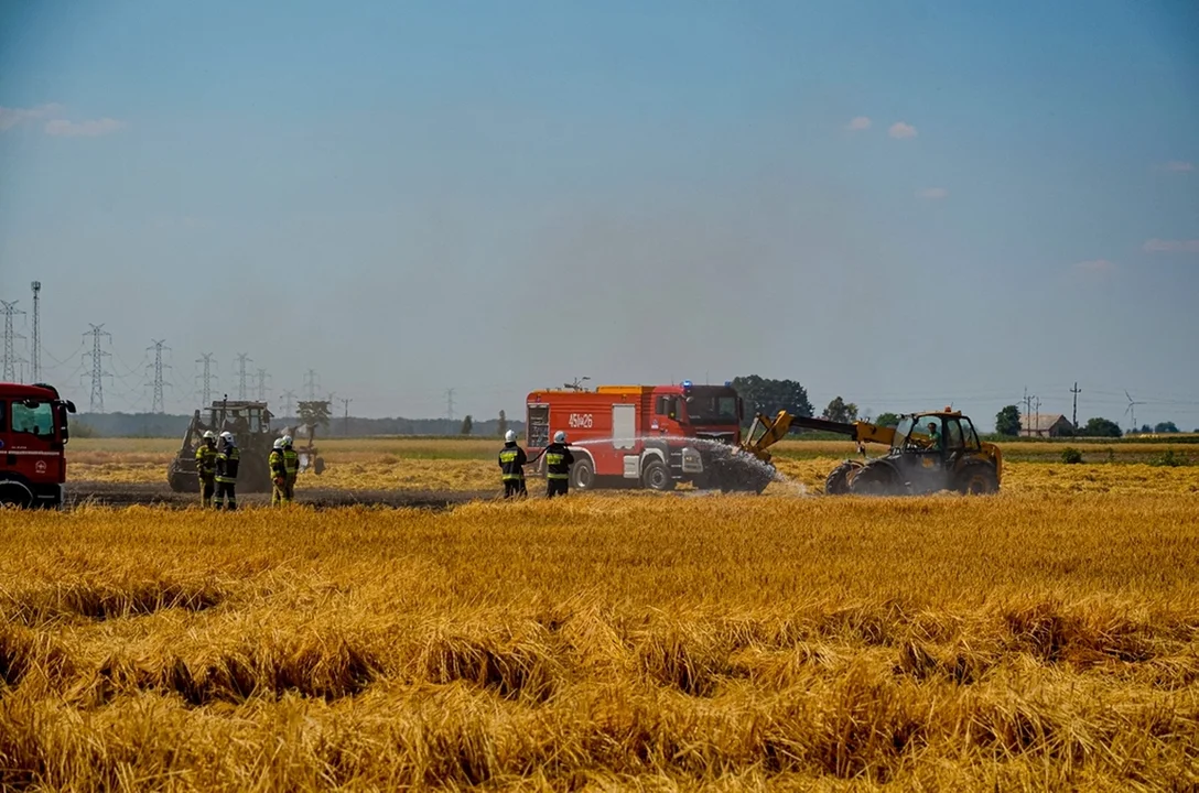 Pożar w miejscowości Trzebin