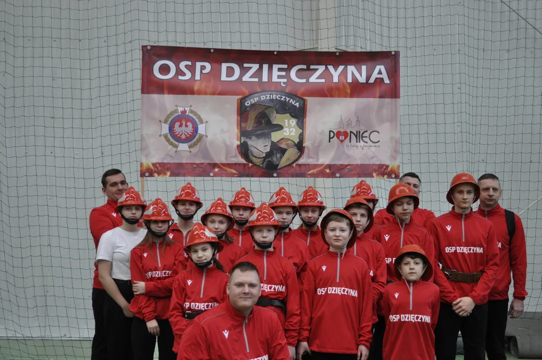 OSP Dzięczyna na Halowym Turnieju Sportowo-Pożarniczym MDP w Ostrzeszowie