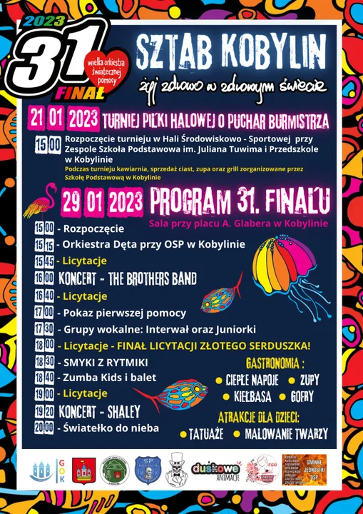 Program 31. finału WOŚP w Kobylinie