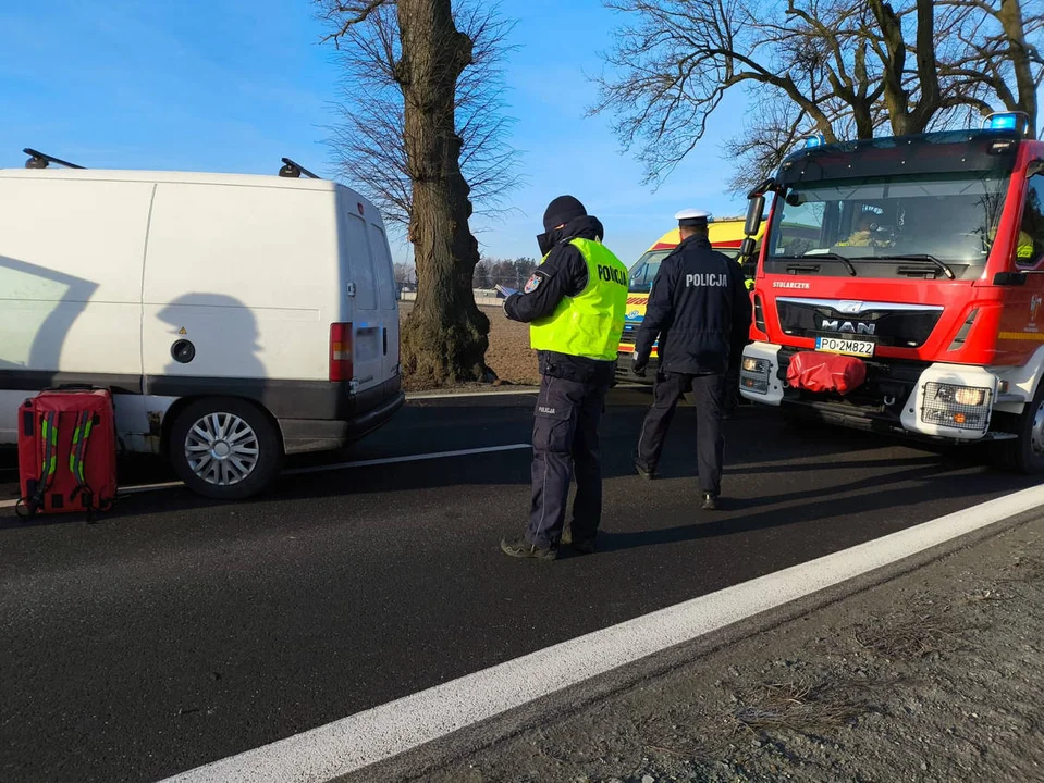 Wypadek na trasie Wągrowiec - Gniezno