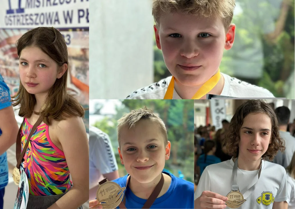 Medale dla pływaków z KS Krotosz - Zdjęcie główne
