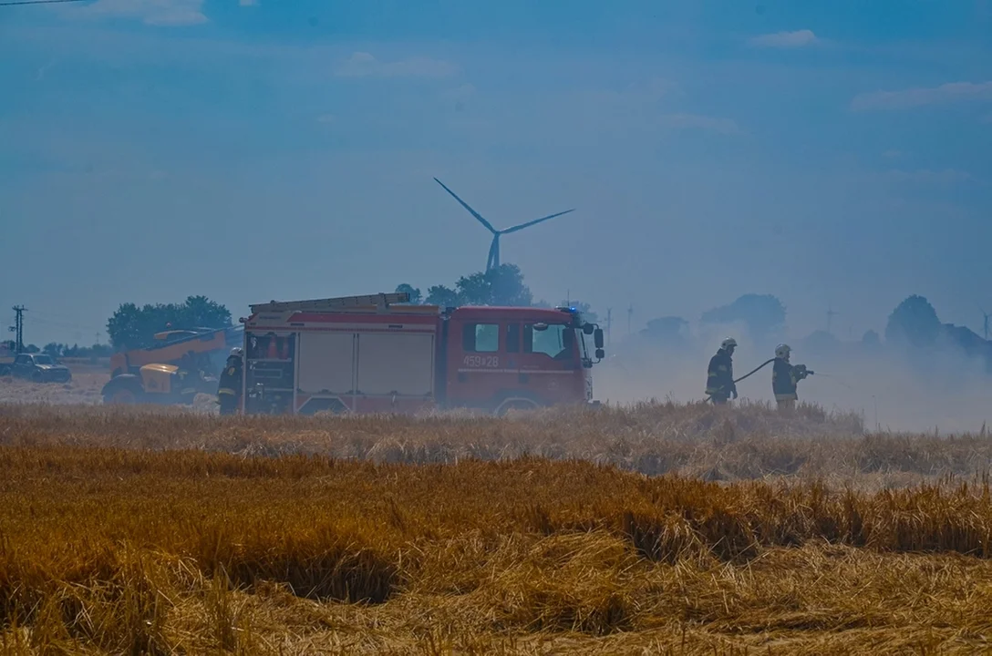 Pożar w miejscowości Trzebin