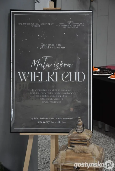 "Dziewczynka z zapałkami" - jasełka ŚDS Krobia i Szkoły Podstawowej w Pudliszkach