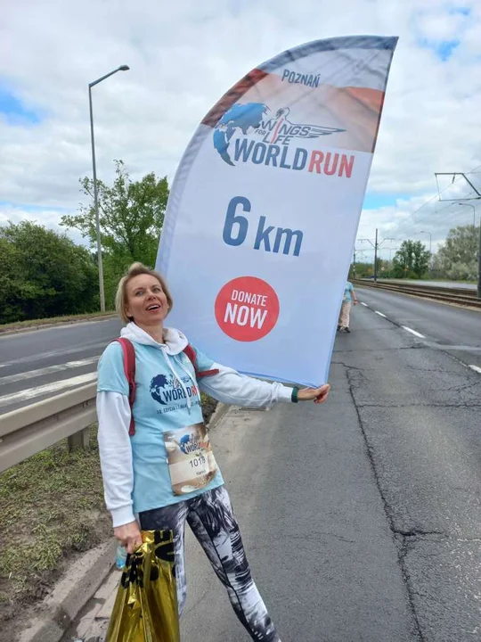 Izabela Porzucek w biegu Wings for Life World Run w Poznaniu