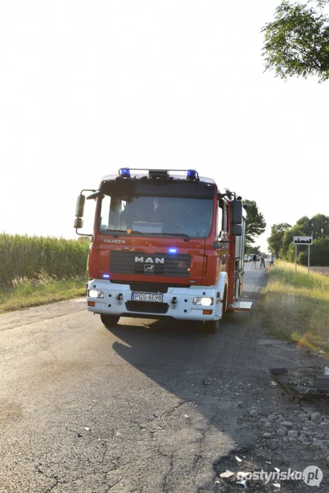 Wypadek na drodze za Pogorzelą