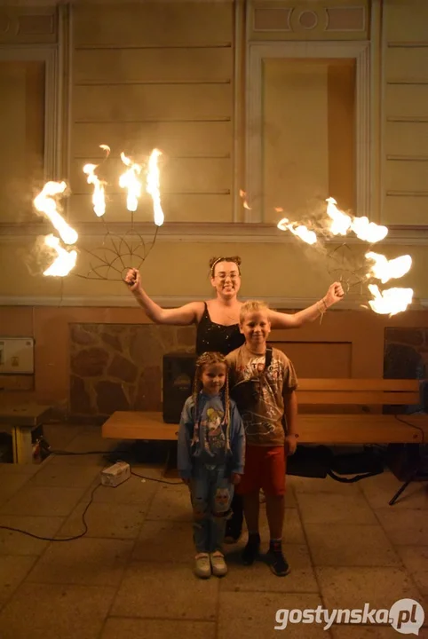 Fire Show na rynku w Krobi