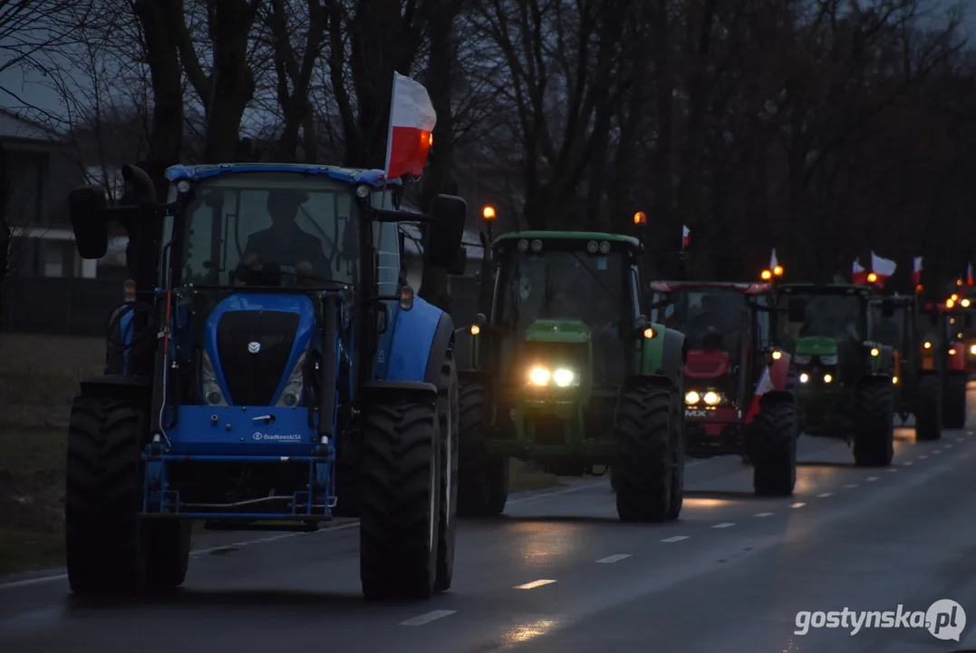 Drugi protest rolników z terenu powiatu gostyńskiego 2024