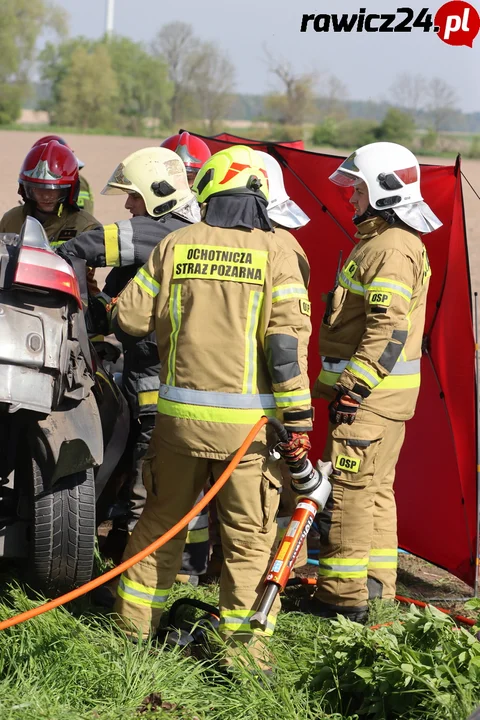 Wypadek śmiertelny na trasie Łaszczyn-Sarnówka