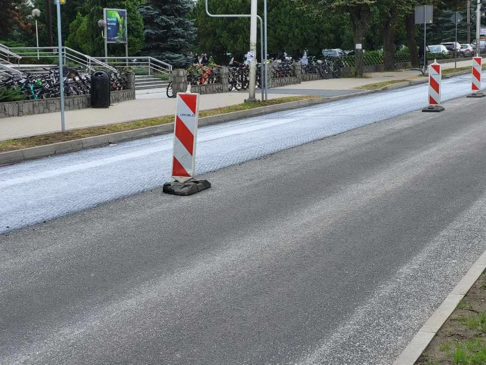 Remont remontem ulicy Wojska Polskiego w Jarocinie