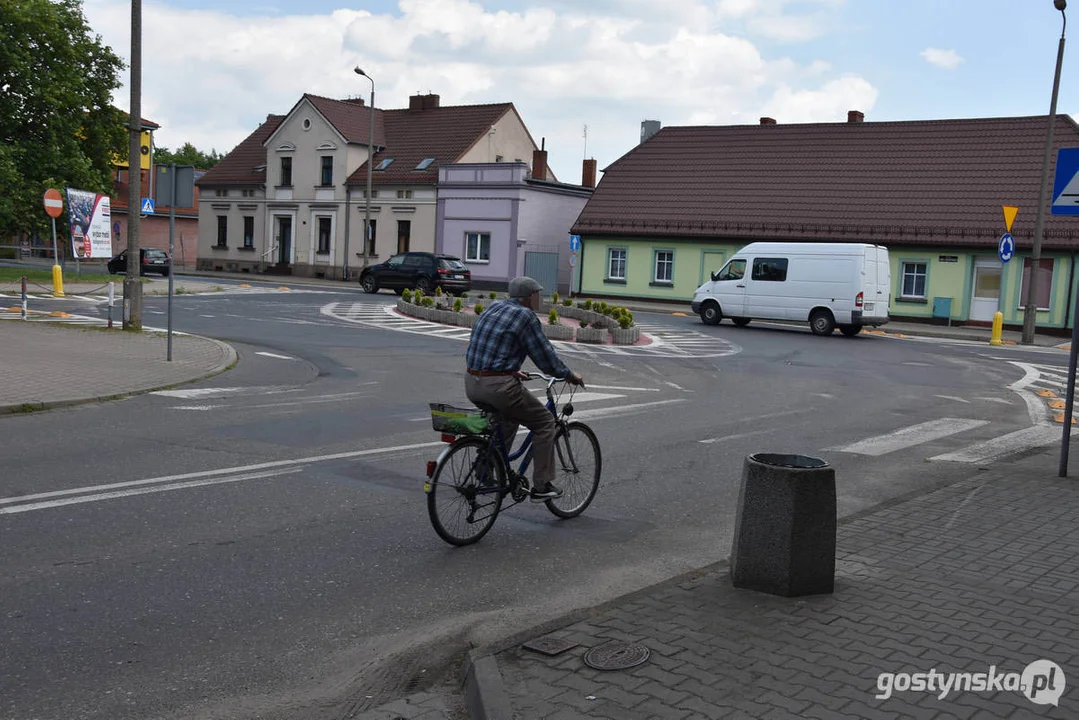 Plac Karola Marcinkowskiego w Gostyniu niebezpieczny dla rowerzystów