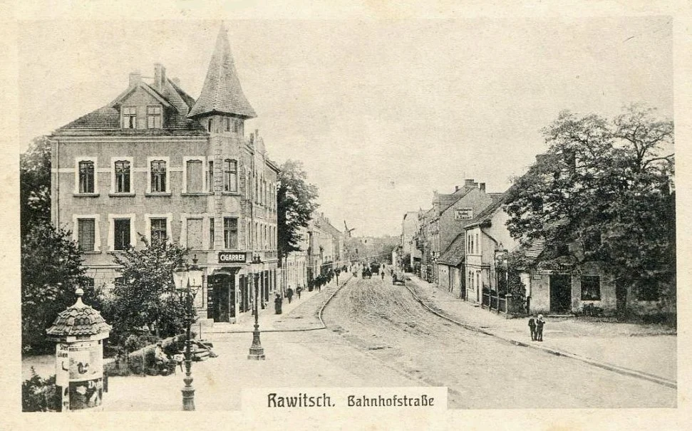 Bahnhofstraße (dziś ul. Piłsudskiego) 1917