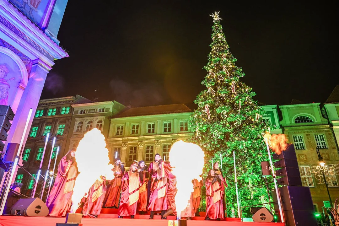 Rozświetlenie miejskiej choinki w Poznaniu